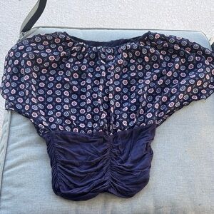 Floral Navy Women's Top